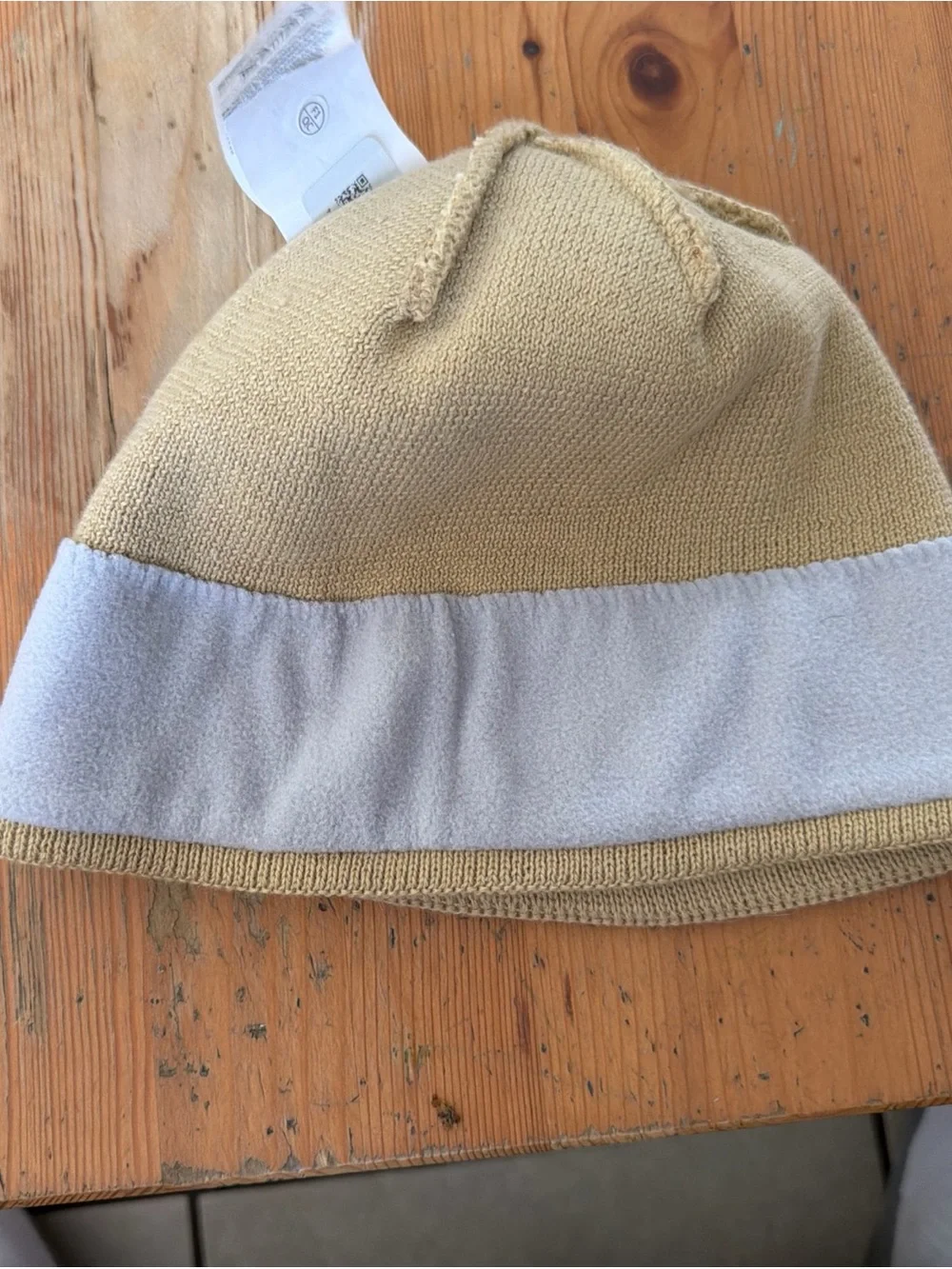 The North Face Beige Knit Beanie